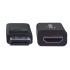 Manhattan Cable DisplayPort 1.2 Macho - HDMI Macho, 4K, 60Hz, 3 Metros, Negro  4