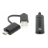 Manhattan Adaptador de Audio USB C/USB A Macho - 3.5mm Hembra, Negro  3