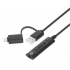 Manhattan Adaptador de Audio USB C/USB A Macho - 3.5mm Hembra, Negro  1