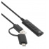 Manhattan Adaptador de Audio USB C/USB A Macho - 3.5mm Hembra, Negro  2