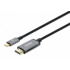 Manhattan Cable USB C Macho - HDMI Macho, 2 Metros, Negro/Plata  1