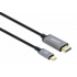 Manhattan Cable USB C Macho - HDMI Macho, 2 Metros, Negro/Plata  2
