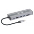 Manhattan Docking Station 153928 USB C, 2x USB 3.2, 1x USB C, 1x HDMI, SD/MicroSD, Plata  2