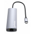 Manhattan Hub USB-C Macho - 3x USB 3.0, 1x USB-C, 1x HDMI 1x RJ-45, Gris  5