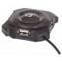 Manhattan Hub USB 1.1 de 4 Puertos, 12 Mbit/s, Negro/Transparente  7