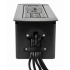 Manhattan Caja para Mesa 164856, 2 Puertos + 2x USB, Negro  4
