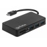 Manhattan Hub USB-C - 3 Puertos USB Hembra, 5000 Mbit/s, Negro  2