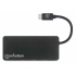 Manhattan Hub USB-C - 3 Puertos USB Hembra, 5000 Mbit/s, Negro  4