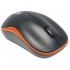 Mouse Manhattan Óptico 179409, Inalámbrico, USB, 1000DPI, Negro/Naranja - Imagen adicional 1