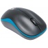 Mouse Ergonómico Manhattan Success, Inalámbrico, Óptico, 1.000DPI, RF Inalámbrico, Azul/Negro  2