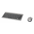 Kit de Teclado y Mouse Manhattan 180795, Inalámbrico, RF Inalámbrico, Gris, Inglés