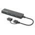 Manhattan Hub USB-A/USB-C de 4 Puertos, 5000 Mbit/s, Negro  1