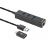 Manhattan Hub USB-C/USB-A - RJ-45, USB-A 3.1, 5 Gbit/s   2