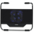 Manhattan Base + 1 Hub para Laptops, con 1 Ventilador de 1500RPM, Negro - Imagen adicional 1