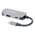 Manhattan Hub USB-C Macho, 1x HDMI 1x USB-A 3.2, 1x USB-C PD, 5 Gbit/s, Gris  11