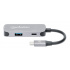 Manhattan Hub USB-C Macho, 1x HDMI 1x USB-A 3.2, 1x USB-C PD, 5 Gbit/s, Gris  10