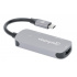 Manhattan Hub USB-C Macho, 1x HDMI 1x USB-A 3.2, 1x USB-C PD, 5 Gbit/s, Gris  7