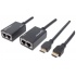 Manhattan Extensor HDMI por Cat5e/Cat6, Distancia Máxima 30 Metros, Cables HDMI Integrados  1