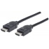 Manhattan Cable HDMI de Alta Velocidad, HDMI Macho - HDMI Macho, 4K, 30Hz, 3D, 1.8 Metros, Negro  1