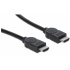 Manhattan Cable HDMI de Alta Velocidad, HDMI Macho - HDMI Macho, 4K, 30Hz, 3D, 5 Metros, Negro  2