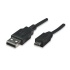 Manhattan Cable USB de Alta Velocidad, USB 2.0 A Macho - Micro USB 2.0 B Macho, 1 Metro, Negro  1