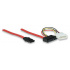 Manhattan Cable 7 pin Macho - 4 pin Hembra, 30cm, Negro/Blanco