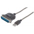 Manhattan Convertidor de USB a Paralelo para Impresora, USB A a Cen36 Macho, 1.8 Metros  1
