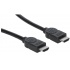 Manhattan Cable HDMI de Alta Velocidad con Canal Ethernet, HDMI Macho - HDMI Macho, 4K, 30Hz, 2 Metros, Negro  4