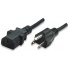 Manhattan Cable IEC 60320- NEMA 5-15, 3 metros, Negro - Imagen adicional 1