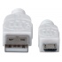 Manhattan Cable para Dispositivos USB de Alta Velocidad, USB 2.0 A Macho - Micro USB 2.0 B Macho, 1 Metro, Blanco  3