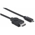Manhattan Cable HDMI de Alta Velocidad con Canal Ethernet, HDMI Macho - micro HMDI, 4K, 30Hz, 2 Metros, Negro  2