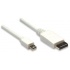 Manhattan Adaptador Mini DisplayPort Macho - DisplayPort Macho, 1 Metro, Blanco  4