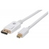 Manhattan Cable Mini DisplayPort 1.2 Macho - DisplayPort 1.2 Macho, 4K, 60Hz, 2 Metros, Blanco  1