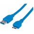 Manhattan Cable USB A Macho - Micro USB B Macho, 2 Metros, Azul  1