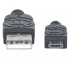 Manhattan Cable USB-A Macho - Micro-USB B Macho, 50cm   5