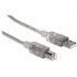 Manhattan Cable de Alta Velocidad USB 2.0, USB A Macho - USB B Macho, 1.8 Metros, Plata  2
