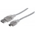Manhattan Cable USB-A Macho - Mini-USB B Macho, 1.8 Metros   1