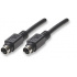 Manhattan Cable S-video - S-video, 7.6 Metros, Negro