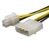Manhattan Cable de Poder CPU P4 (4-pin) Macho - Molex (4-pin) Hembra, 20cm - Imagen adicional 1