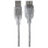 Manhattan Cable Extensión de Alta Velocidad USB 2.0, USB A Macho - USB A Hembra, 3 Metros, Plateado  3