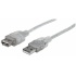 Manhattan Cable USB-A Macho - USB-A Hembra, 4.5 Metros   1