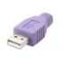 Manhattan Adaptador PS2 - USB, Morado  1