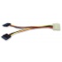 Manhattan Cable 2x SATA 15-pin Macho - Molex (4-pin) Macho, 15cm  2