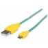 Manhattan Cable USB-A Macho - Micro-USB B Macho, 1 Metro   1
