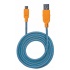 Manhattan Cable con Recubrimiento Textil USB 2.0 A Macho - Micro USB 2.0 B Macho, 1.8 Metros, Azul/Naranja  5
