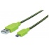 Manhattan Cable USB A Macho - USB B Macho, 1.8 Metros, Verde  1