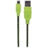 Manhattan Cable con Recubrimiento Textil USB 2.0 A Macho - Micro USB 2.0 B Macho, 1 Metro, Negro/Verde  4