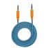 Manhattan 3.5mm Macho - 3.5mm Macho con Recubrimiento Textil, 1 Metro, Azul/Naranja  4