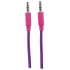 Manhattan 3.5mm Macho - 3.5mm Macho con Recubrimiento Textil, 1 Metro, Morado/Rosa  4