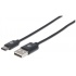Manhattan Cable USB C de Alta Velocidad, USB C Macho - USB A Macho, 1 Metro, Negro  2